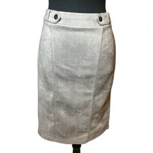 Chic Silver Women's Pencil Skirt
